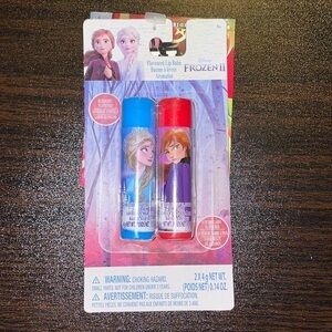New Disney Frozen II Flavored Lip Balm - Cotton Candy & Blueberry Flavor